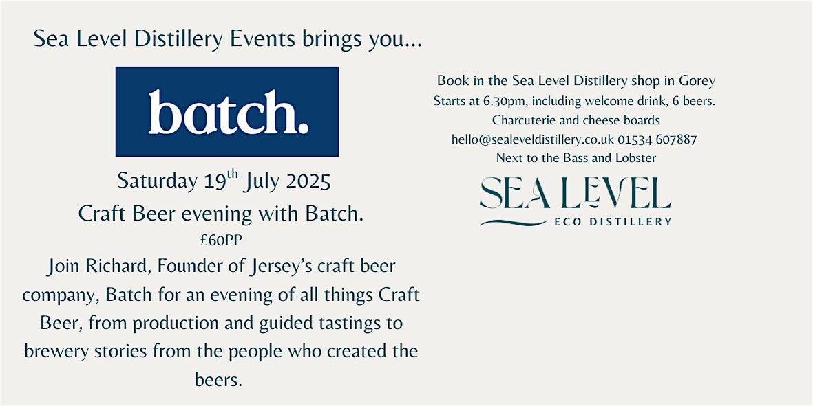 Craft Beer Night with Batch, 19 July | Event in Jersey | AllEvents