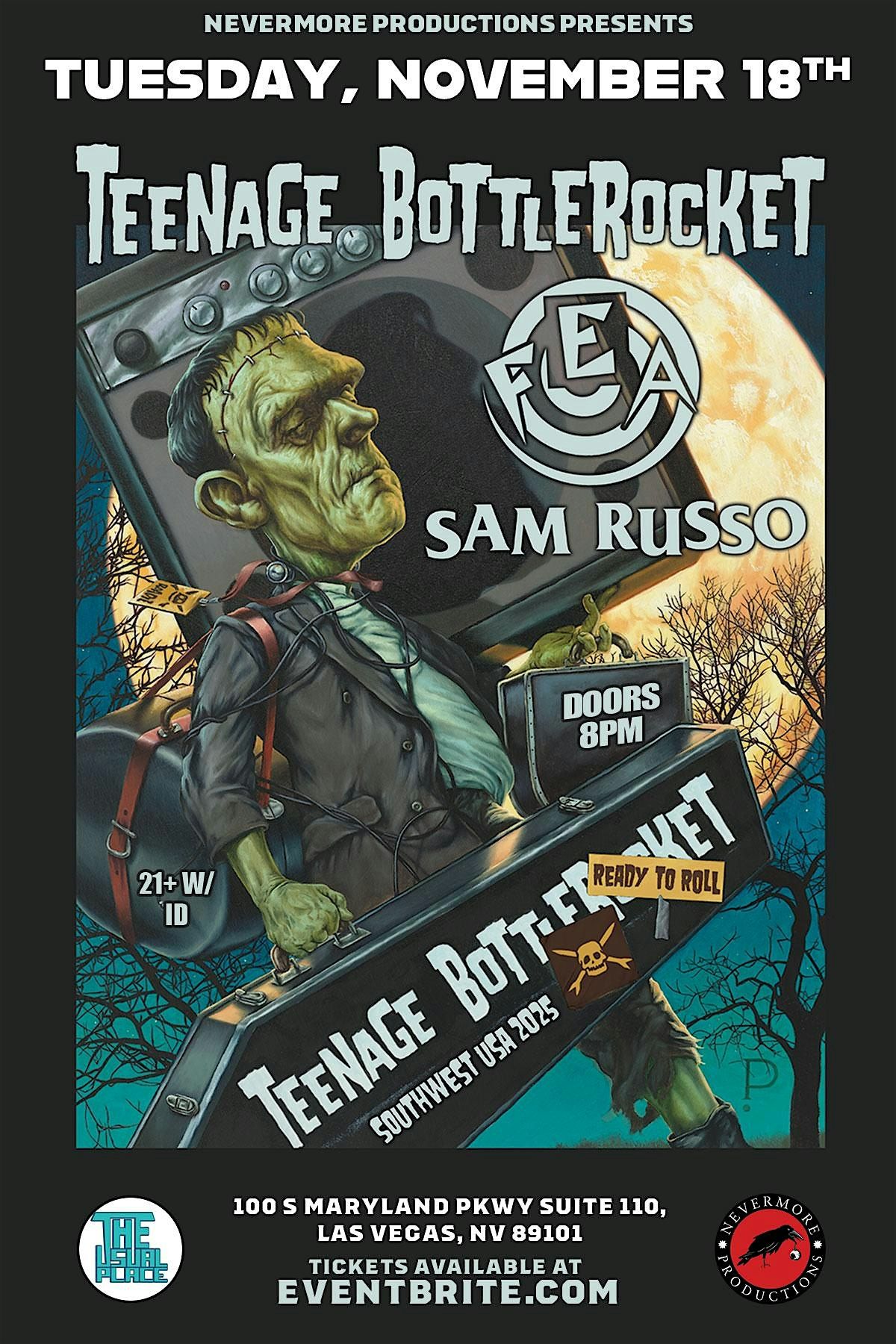 Teenage Bottlerocket with Fea and Sam Russo at The Usual Place, 18 November | Event in Las Vegas | AllEvents