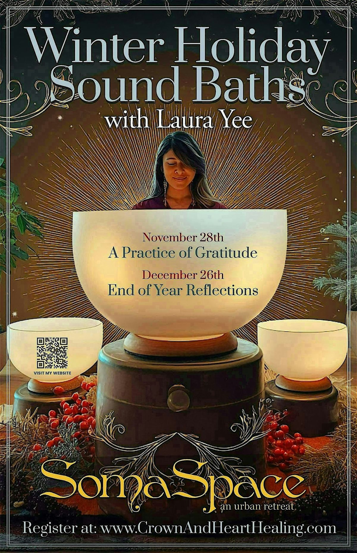 Holiday Crystal Bowl Sound Baths: Gratitude &  Reflections | Event in Portland | AllEvents