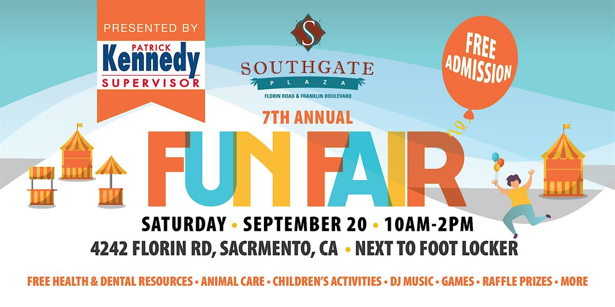 Supervisor Kennedy's 7th Annual Fun Fair, 20 September | Event in Sacramento | AllEvents