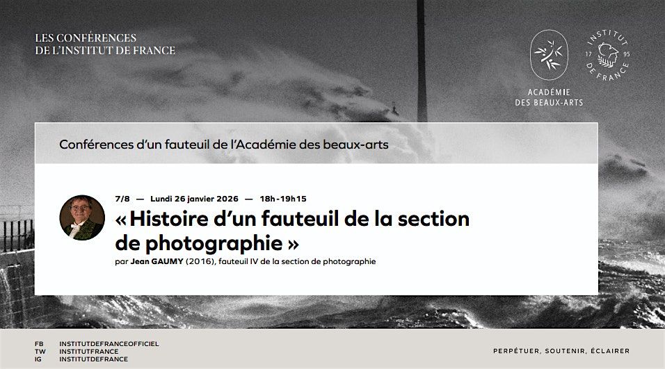 «Histoire d’un fauteuil de la section de photographie», 26 January | Event in Paris | AllEvents