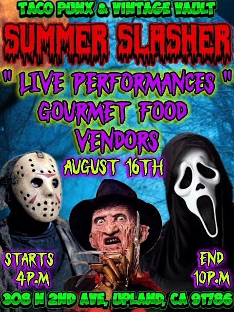 Summer Slasher, 16 August | Event in Upland | AllEvents