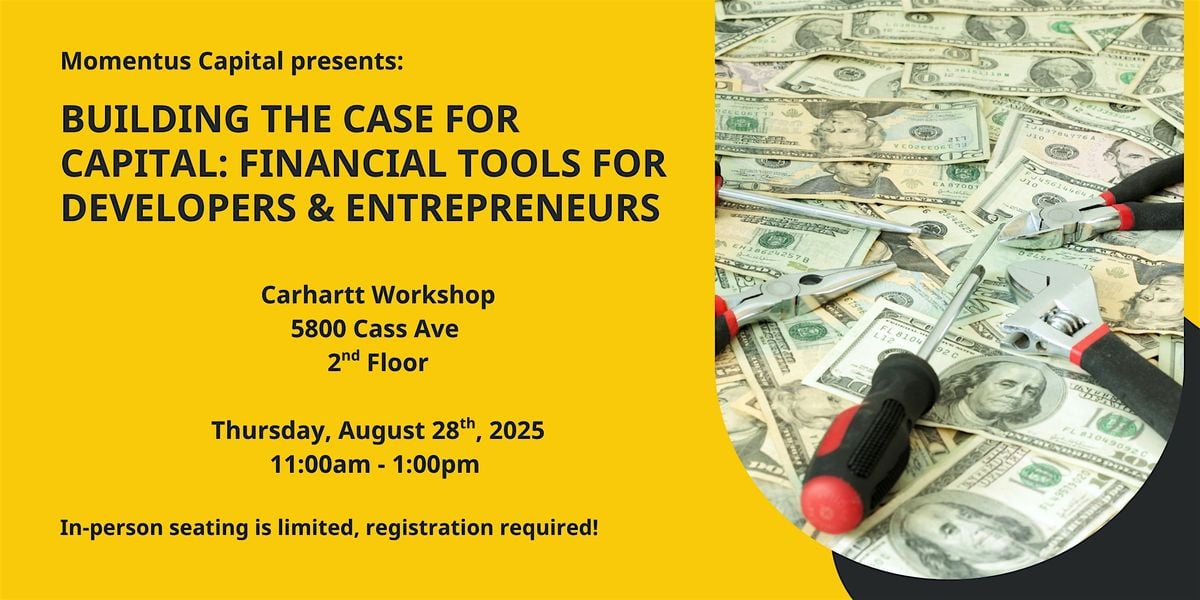 Building the Case for Capital, 28 August | Event in Detroit | AllEvents