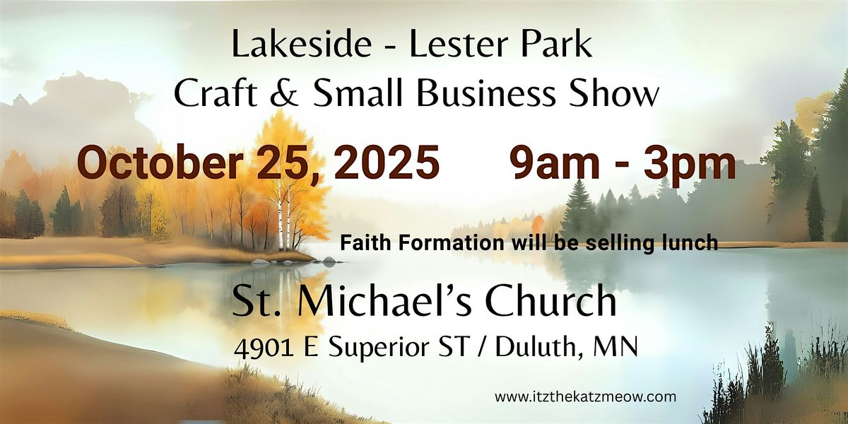 Lakeside–Lester Park Craft & Small Business Show – St. Michael’s Church, 25 October | Event in Duluth