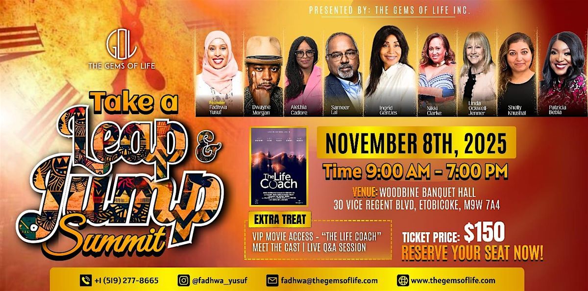 Take a Leap and Jump Summit, 8 November | Event in Toronto | AllEvents