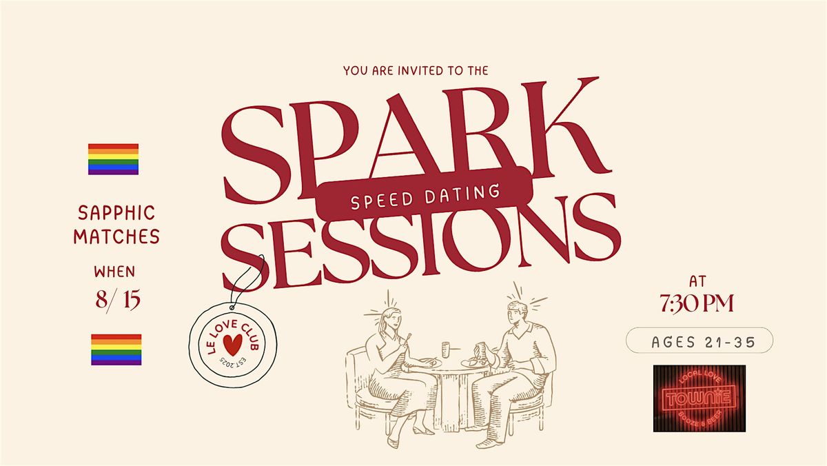 Spark Sessions: Queer Speed Dating Event | Sapphic Matches (Ages 21-35), 15 August | Event in Sacramento | AllEvents