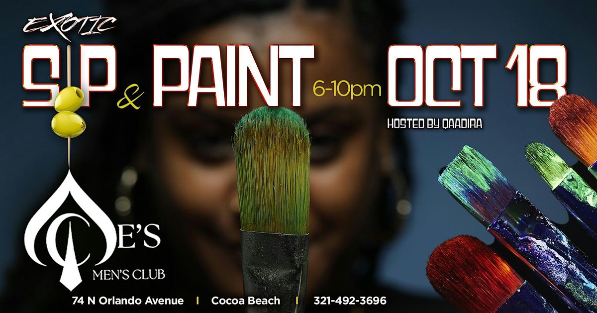Exotic Sip & Paint | Aces Men’s Club | Oct 18th, 18 October | Event in Cocoa Beach | AllEvents