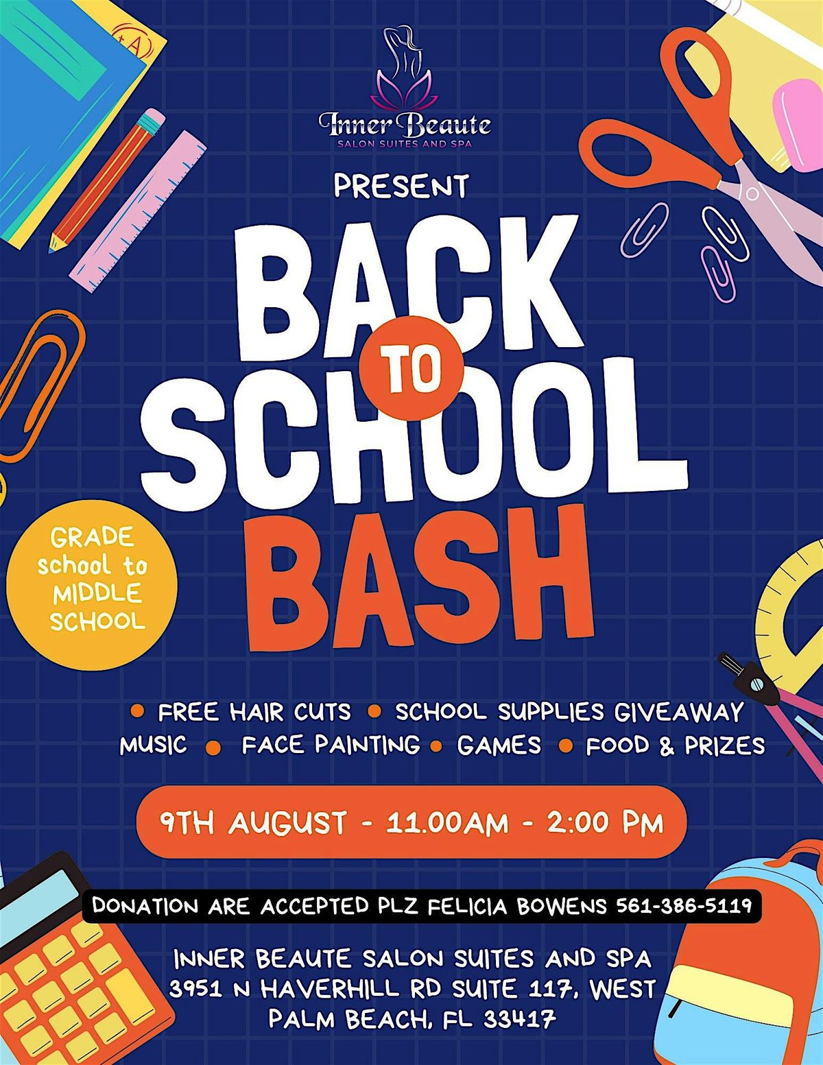 Back-to-School Bash Backpack Giveaway, 9 August | Event in West Palm Beach | AllEvents