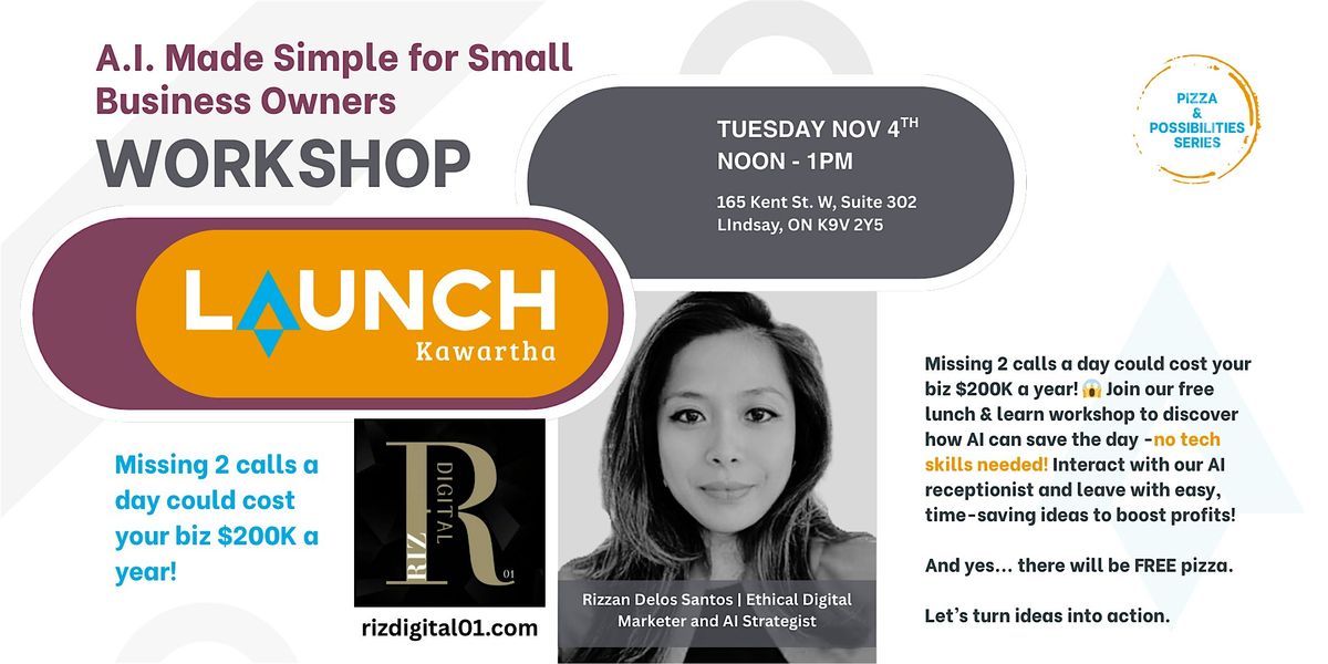 A.I. Made Simple for Small Business Owners, 4 November | Event in Kawartha Lakes | AllEvents