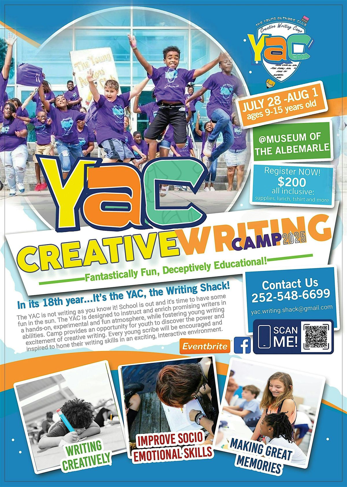 Creative Writing Camp 2025, 28 July | Event in Elizabeth City | AllEvents