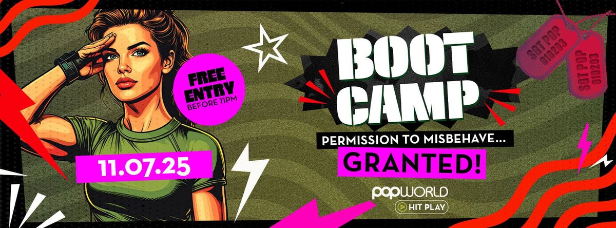 💪🎖️ Popworld Bootcamp 💪🎖️, 11 July | Event in Milton Keynes | AllEvents