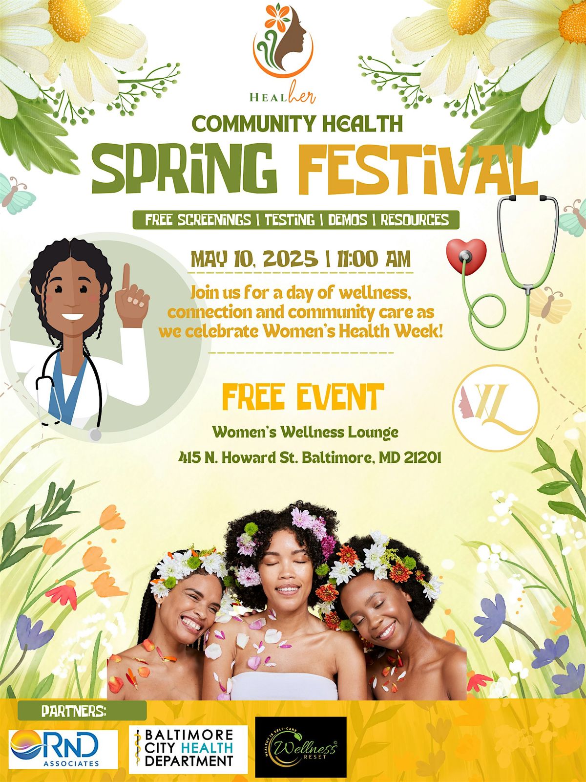 Heal Her Spring Health Event, 10 May | Event in Baltimore | AllEvents