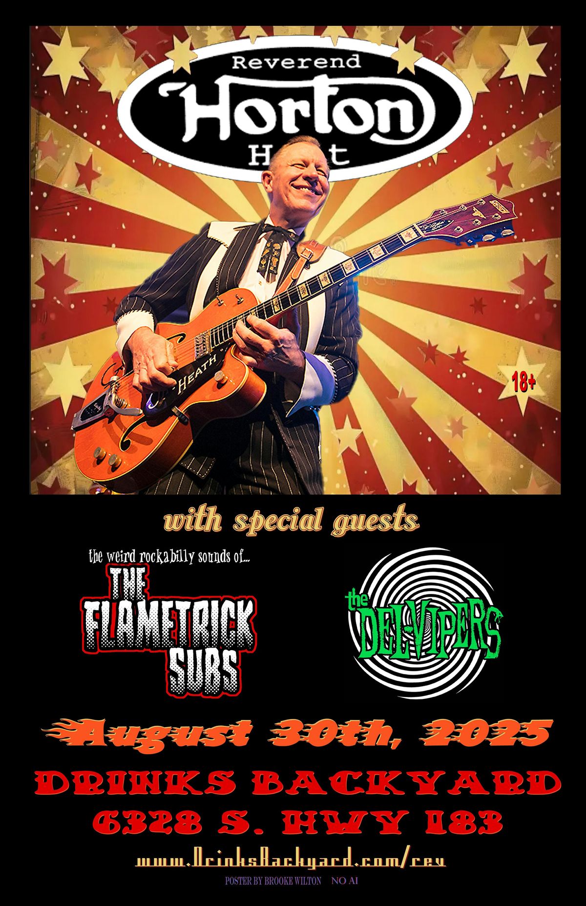 Reverend Horton Heat with The Flametrick Subs & The Del-Vipers, 30 August | Event in Austin | AllEvents