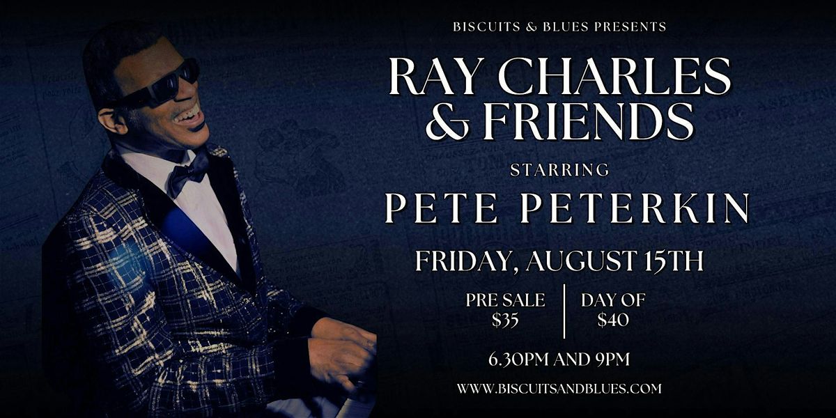 Ray Charles & Friends Starring Pete Peterkin, 15 August | Event in San Francisco | AllEvents