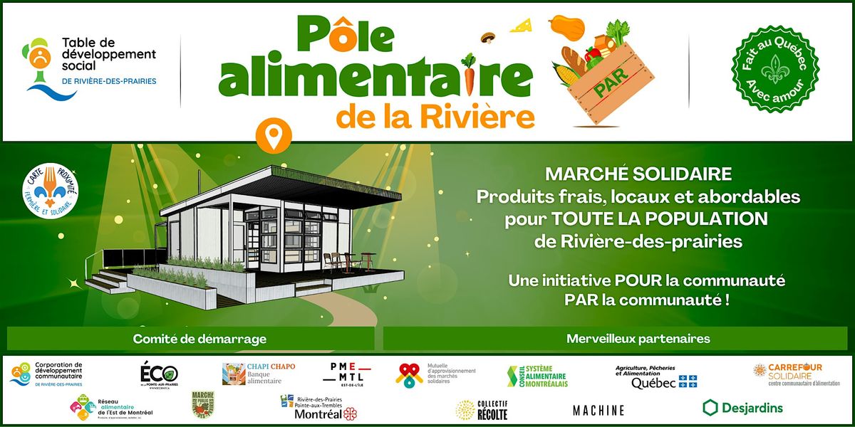 Inauguration du Pôle alimentaire de la Rivière, 15 August | Event in Montréal | AllEvents