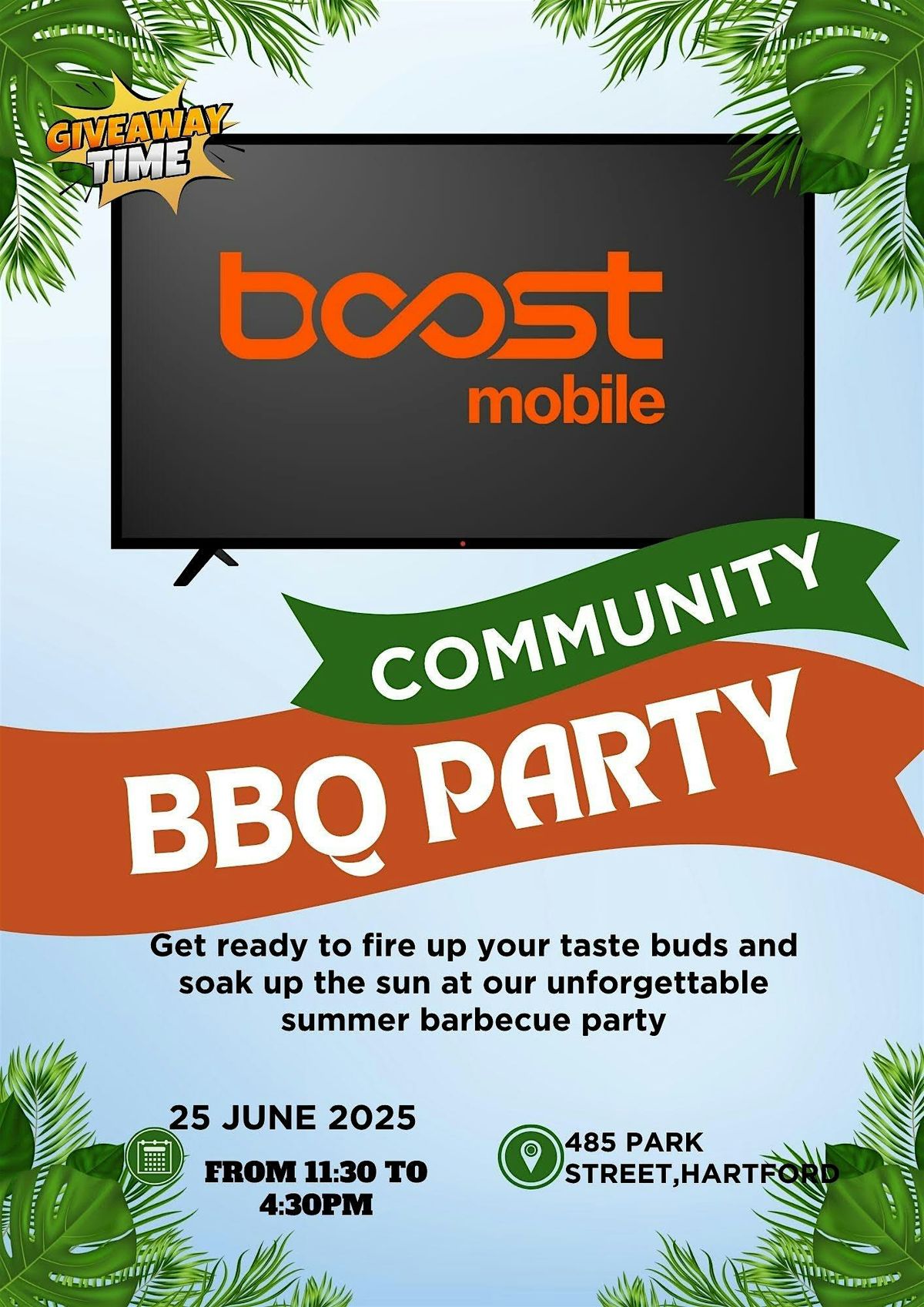 Boost Mobile Community party with free BBQ, 26 July | Event in Hartford | AllEvents