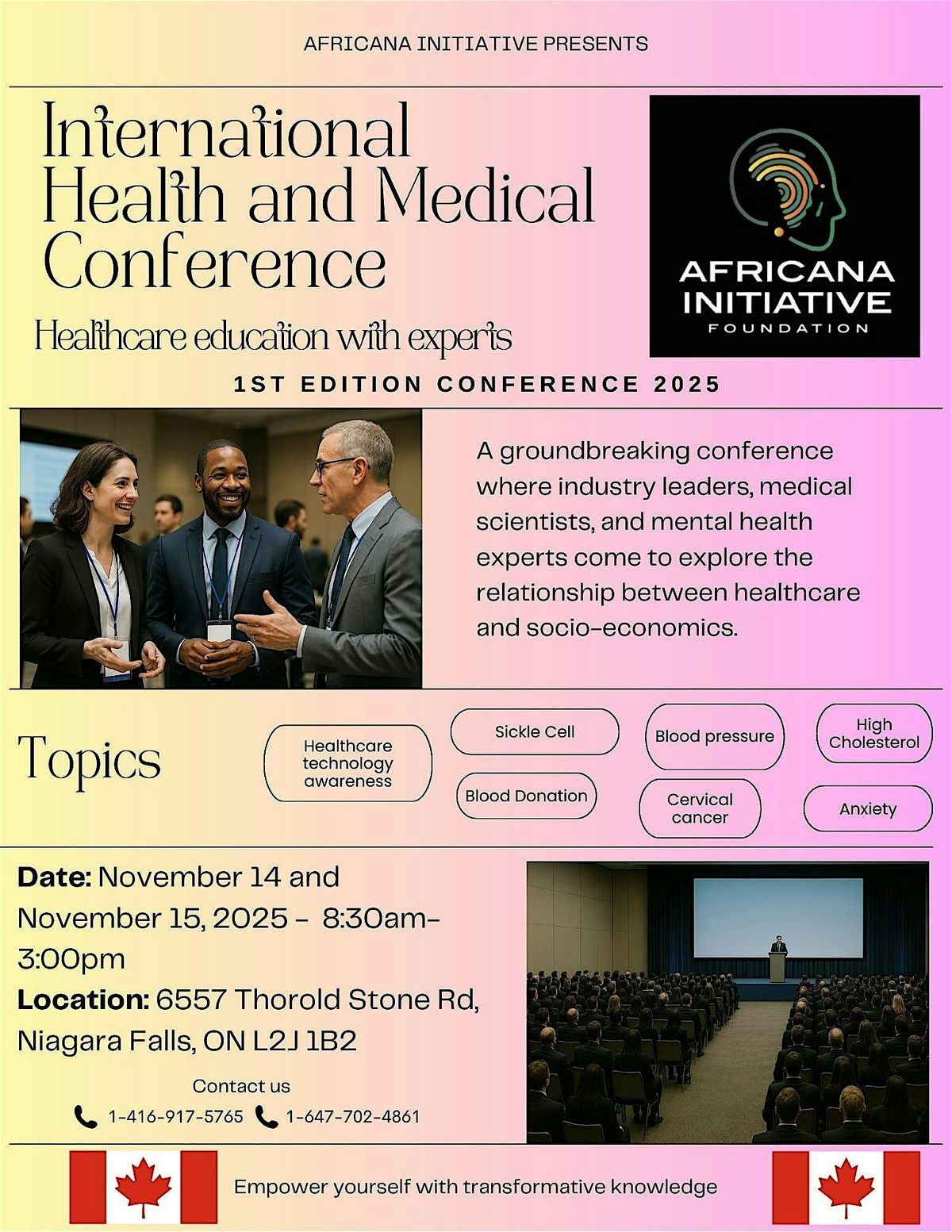 International Health and Medical Conference (Day 1), 14 November | Event in Niagara Falls | AllEvents