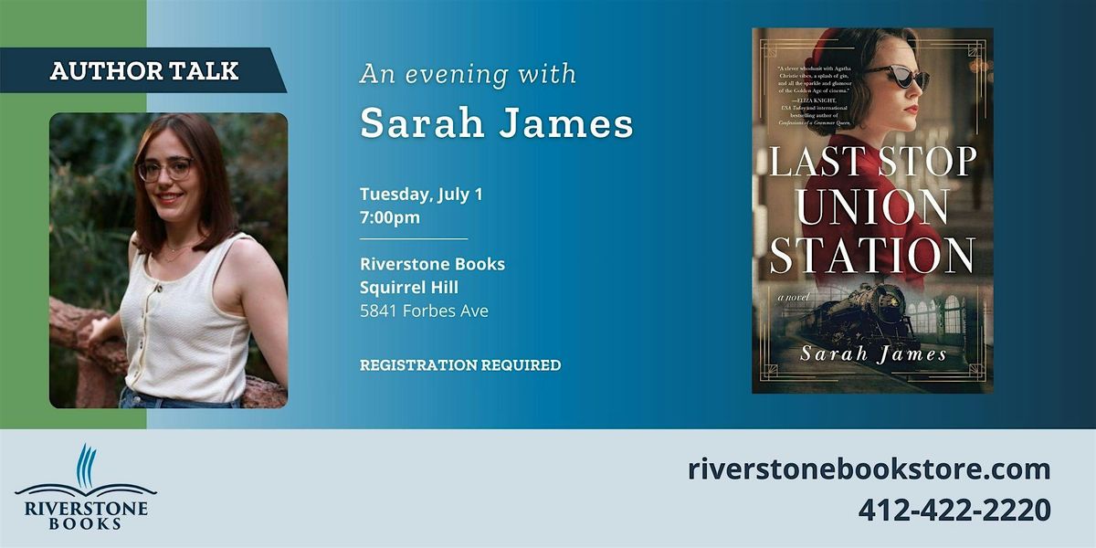 An Evening with Author Sarah James, 1 July | Event in Pittsburgh | AllEvents