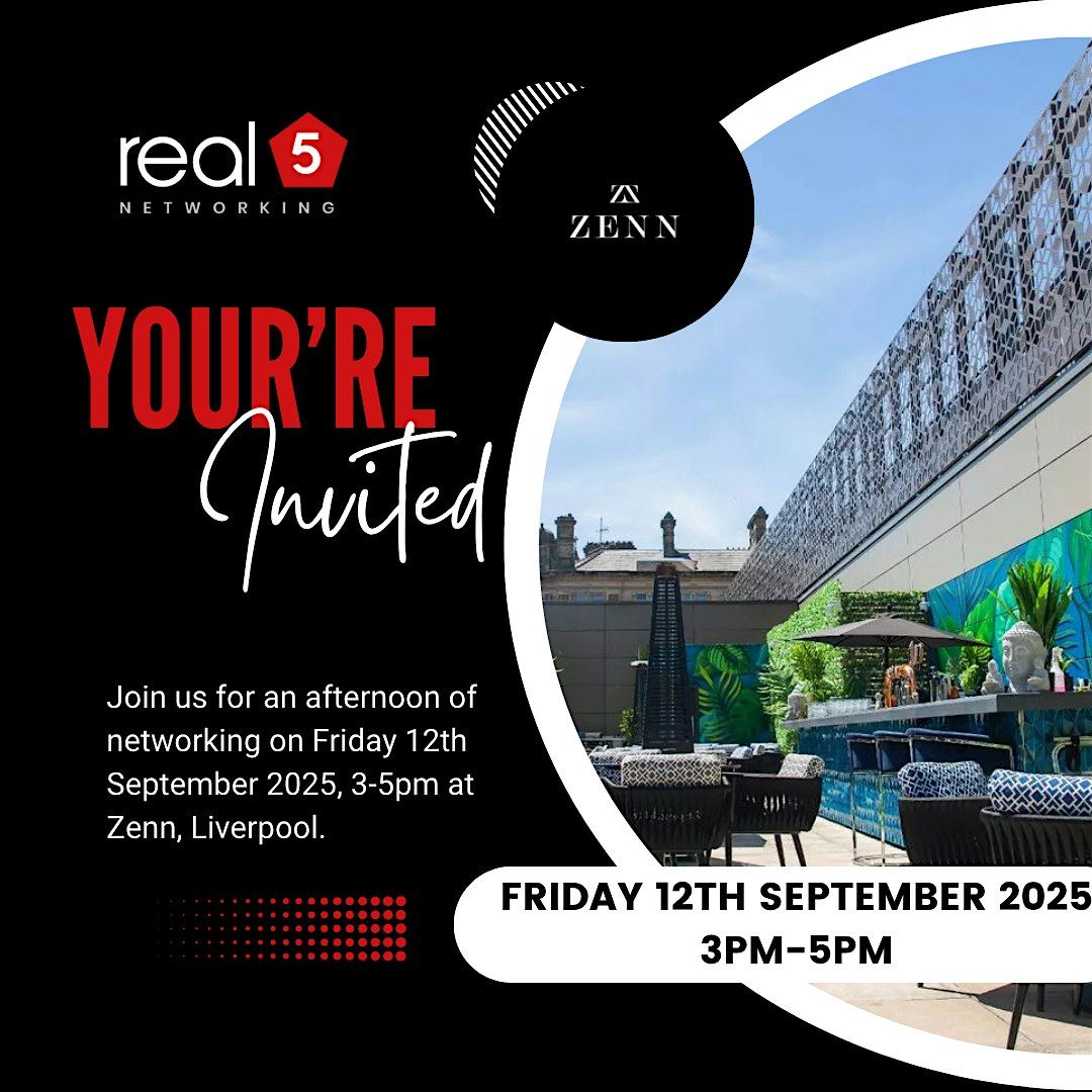 real5 Liverpool Central Lunch Summer Social, 12 September | Event in Liverpool | AllEvents