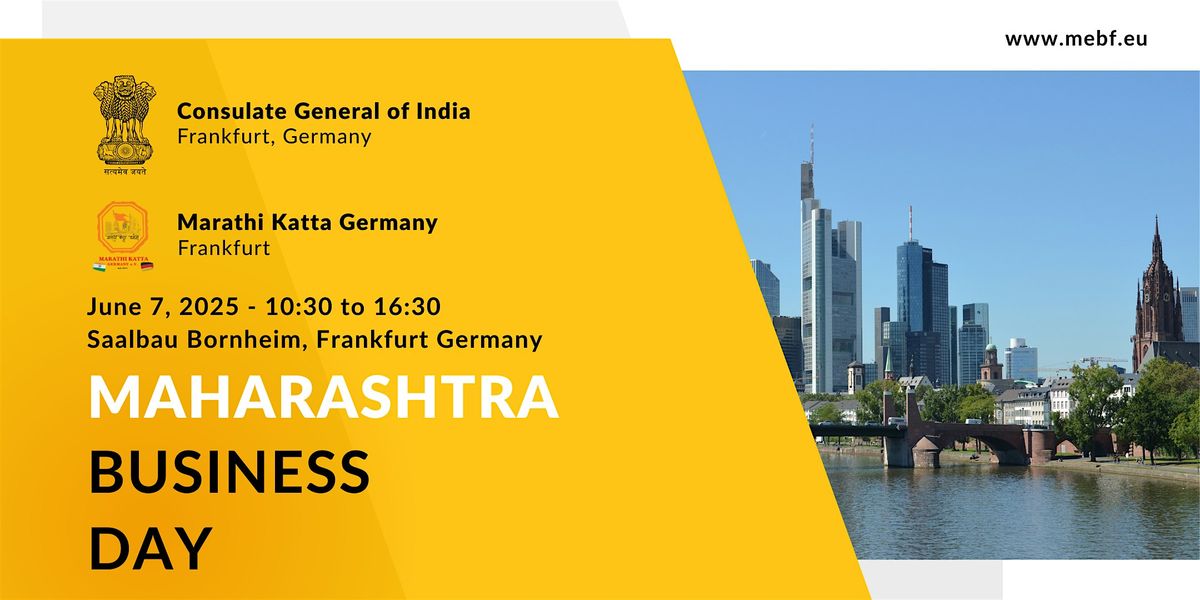 Maharashtra Business Day, Germany, 7 June | Event in Frankfurt am Main | AllEvents
