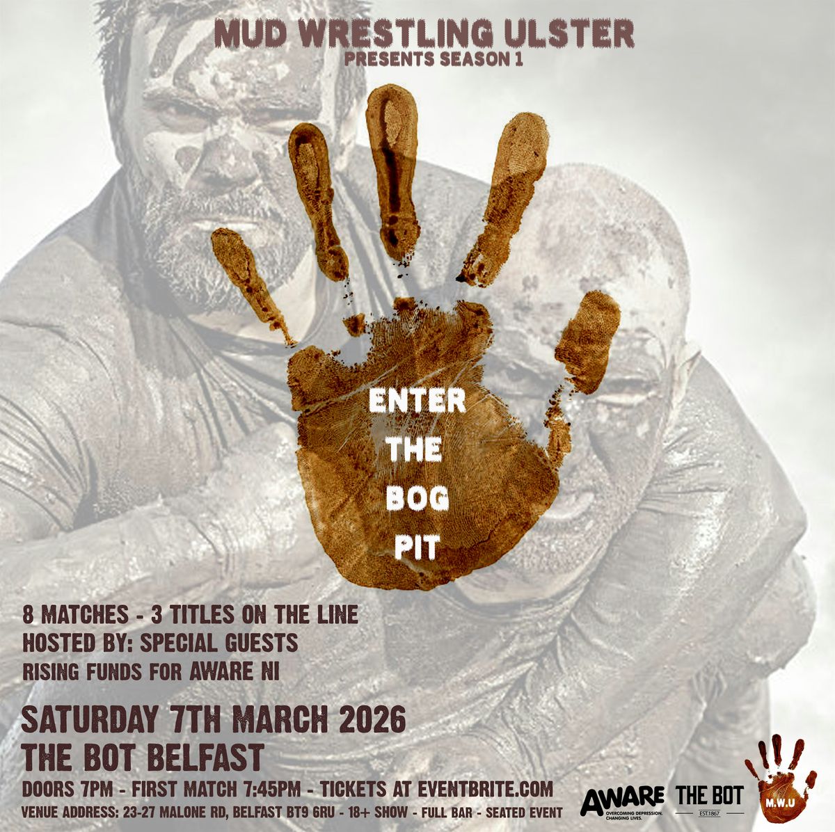 Mud Wrestling Ulster - Season 1 - Enter The Bog Pit 7/3/26 at The Bot Belfa, 7 March | Event in Belfast | AllEvents
