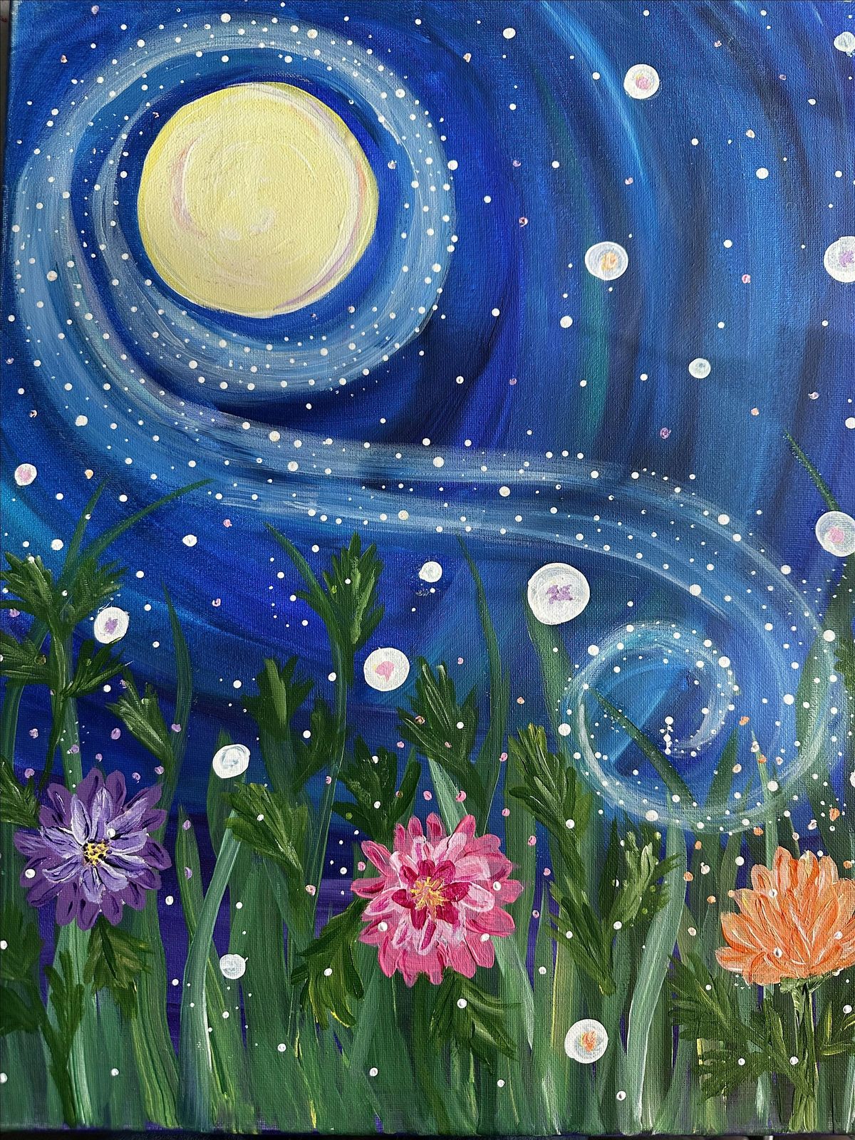 Acrylic Painting with "DIY with Deanna" - Moonlight Magic, 13 August | Event in Canby | AllEvents