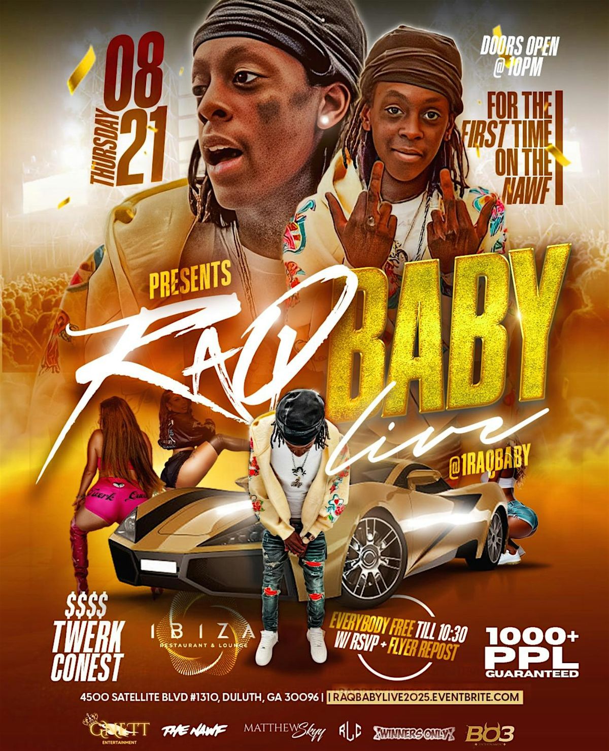 Raq Baby Live On The Nawf, 21 August | Event in Duluth | AllEvents