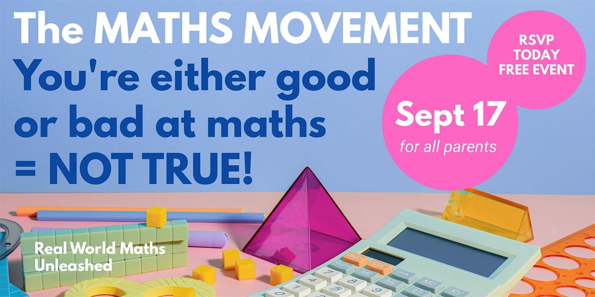 Maths Movement, 17 September | Event in Parkside | AllEvents