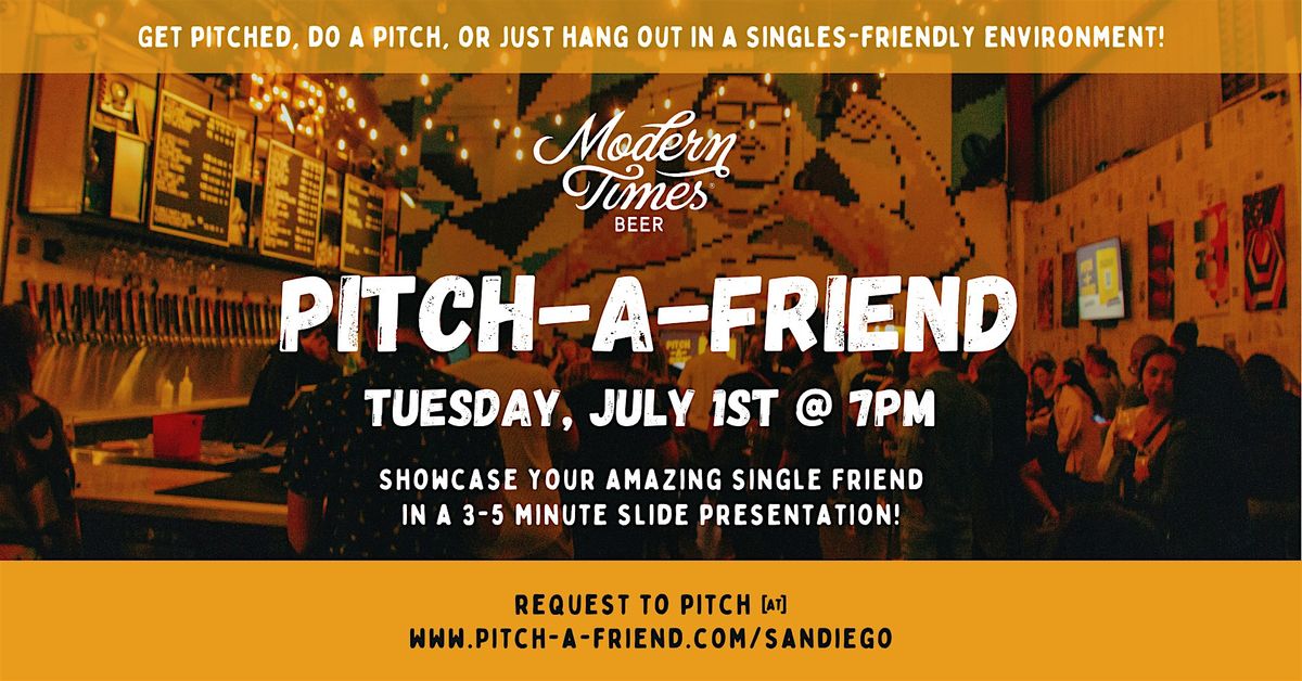 Pitch-A-Friend Night in Encinitas, 1 July | Event in Encinitas | AllEvents