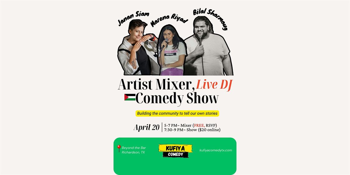 Arab Artist Mixer and Comedy Show | Event in Richardson | AllEvents