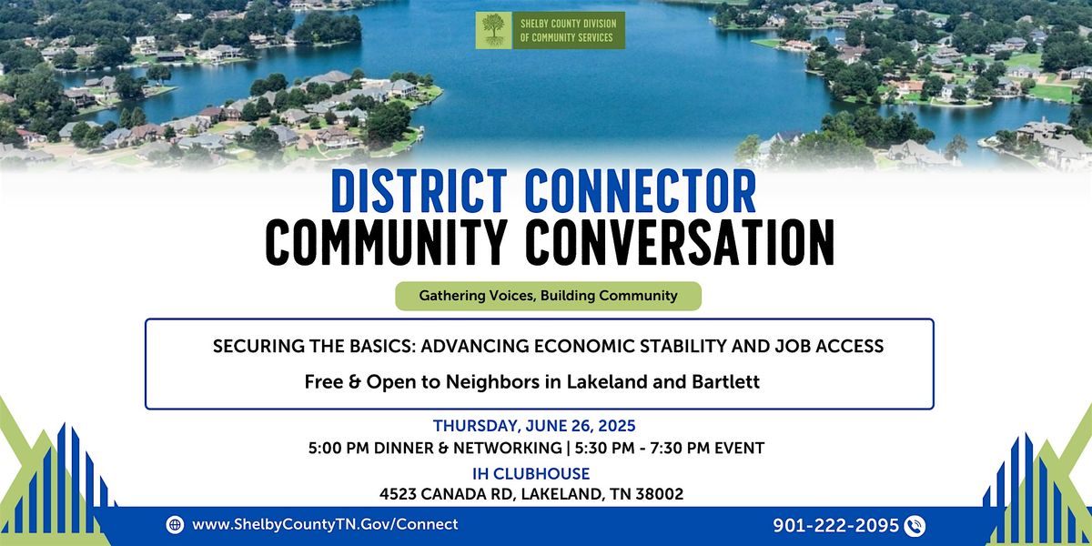 A Community Conversation with the Connector Program - Bartlett & Lakeland, 26 June | Event in Lakeland