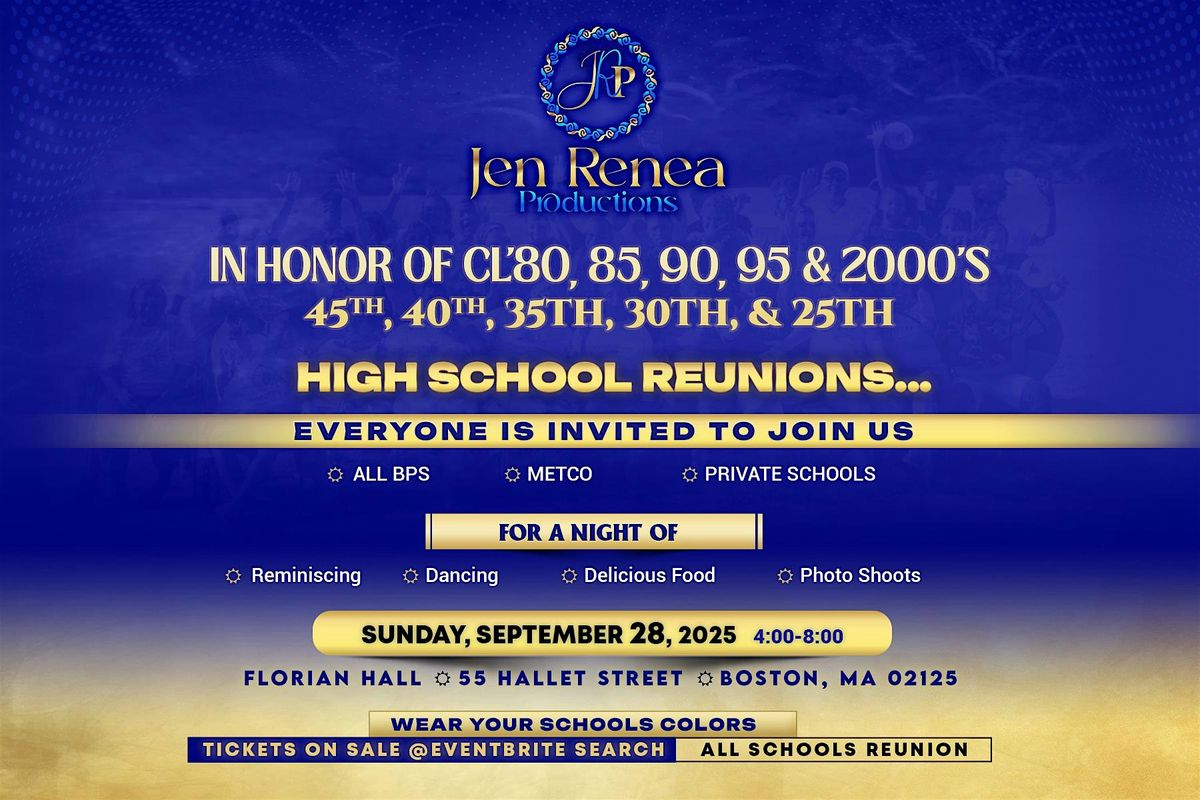 All High Schools Class Reunion, 28 September | Event in Boston | AllEvents