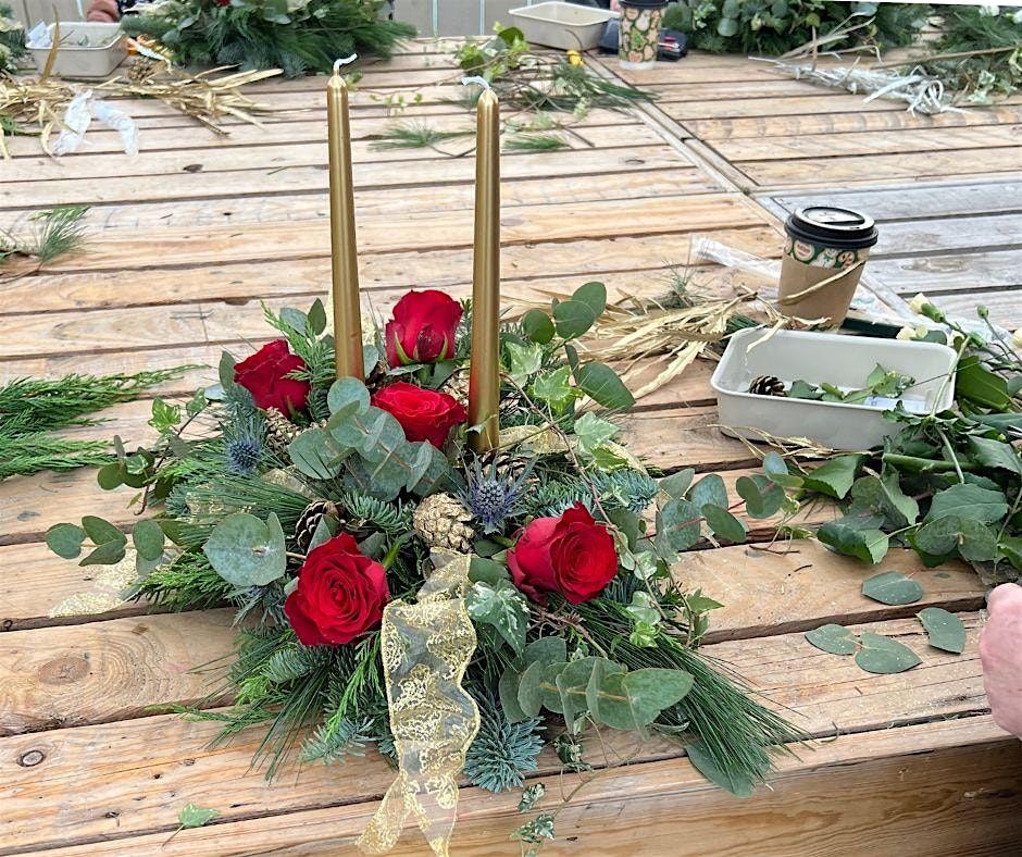 Christmas Table Flowers Workshop in Red & Gold at Gibside, Newcastle, 22 December | Event in Gateshead