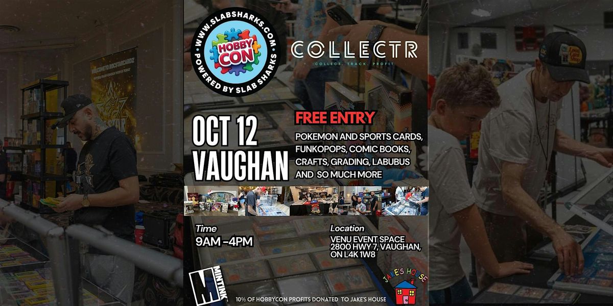Hobbycon Vaughan – Free Pokémon & TCG Show | Oct 12, 2025, 12 October | Event in Vaughan | AllEvents