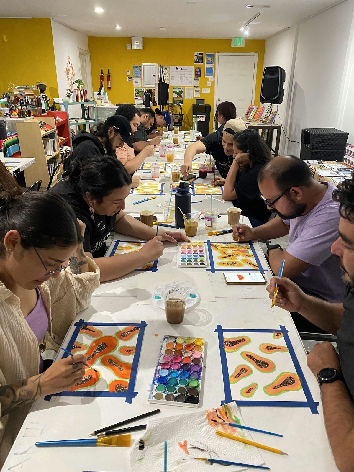 Paint n' Cafecito, 21 August | Event in Huntington Park | AllEvents