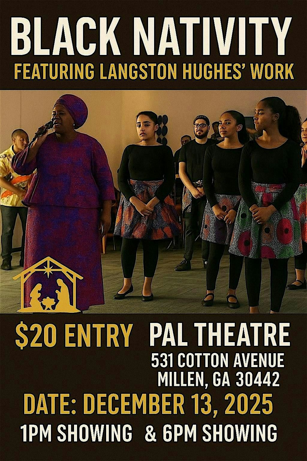 Black Nativity featuring the work of Langston Hughes', 13 December | Event in Millen | AllEvents