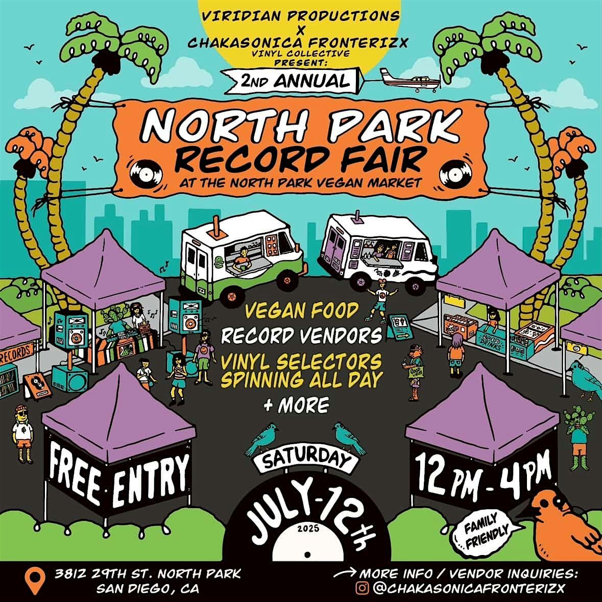 North Park Record Fair, 12 July | Event in San Diego | AllEvents