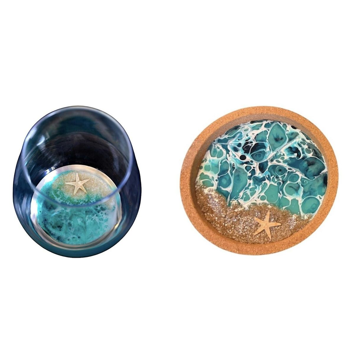 Ocean Resin Wine Glasses &  Cork Coasters Workshop, 9 September | Event in St. Petersburg | AllEvents