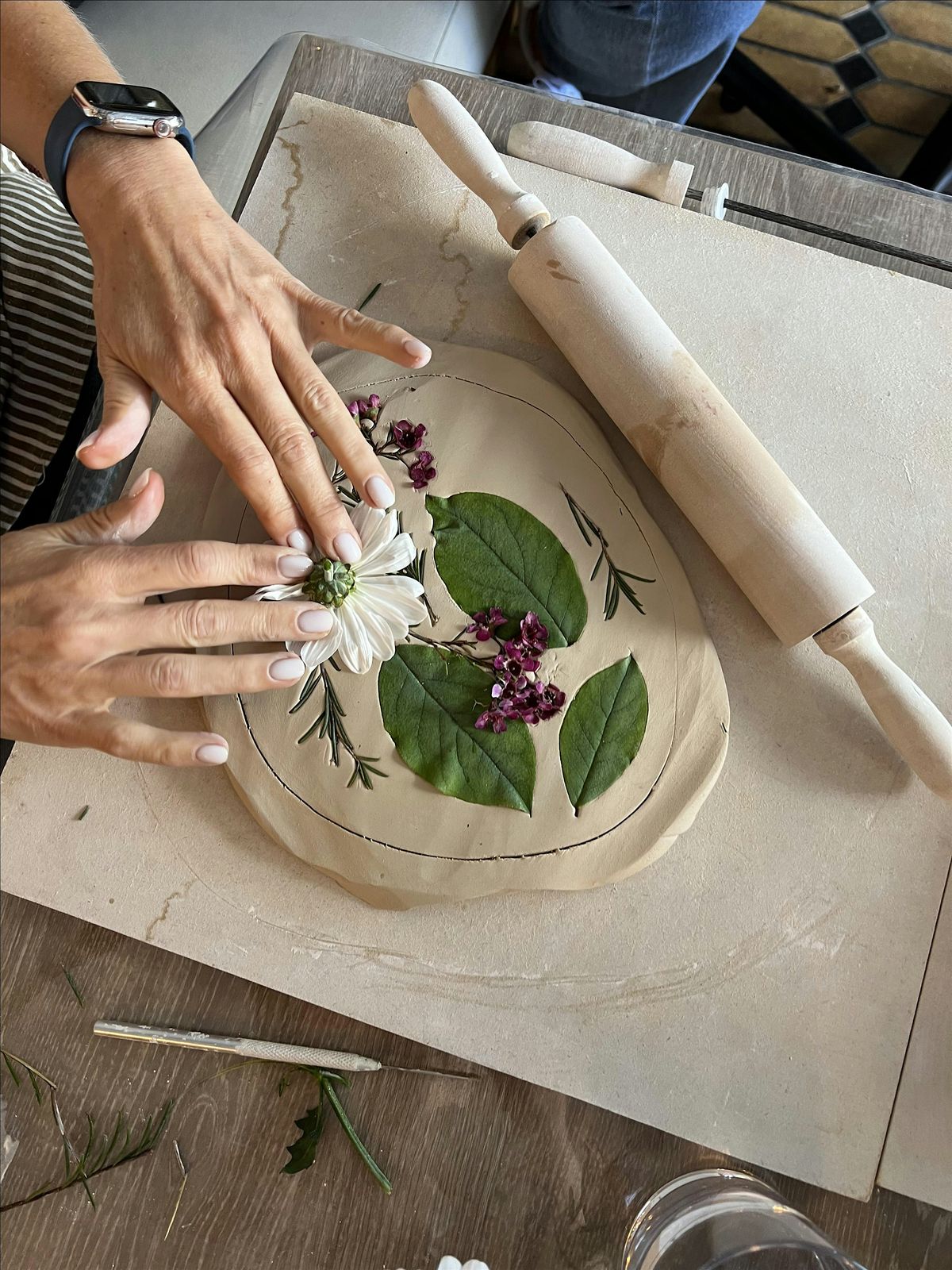 Mother's Day Intro to Pottery Class - Pressed Flower Dish Class | Event in West Hollywood | AllEvents