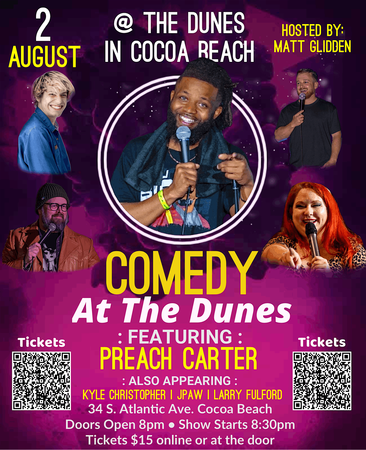 Comedy At The Dunes, 2 August | Event in Cocoa Beach | AllEvents