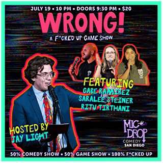 WRONG! A DARK COMEDY GAME SHOW, 6 September | Event in San Diego | AllEvents