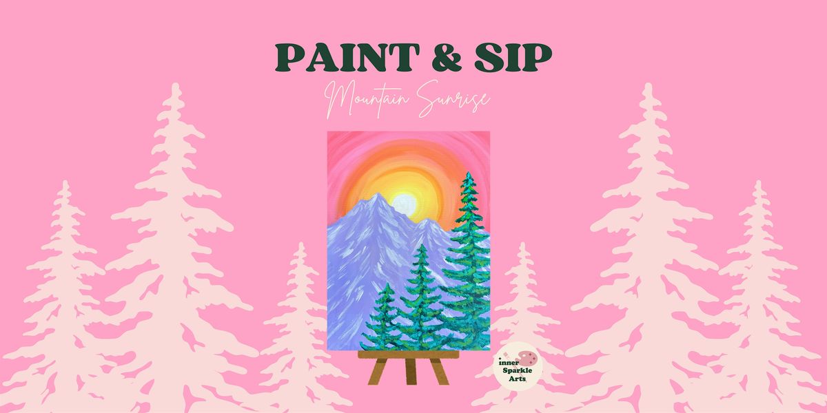 Paint & Sip: Mountain Sunrise (First Drink Included!), 16 November | Event in Seattle | AllEvents