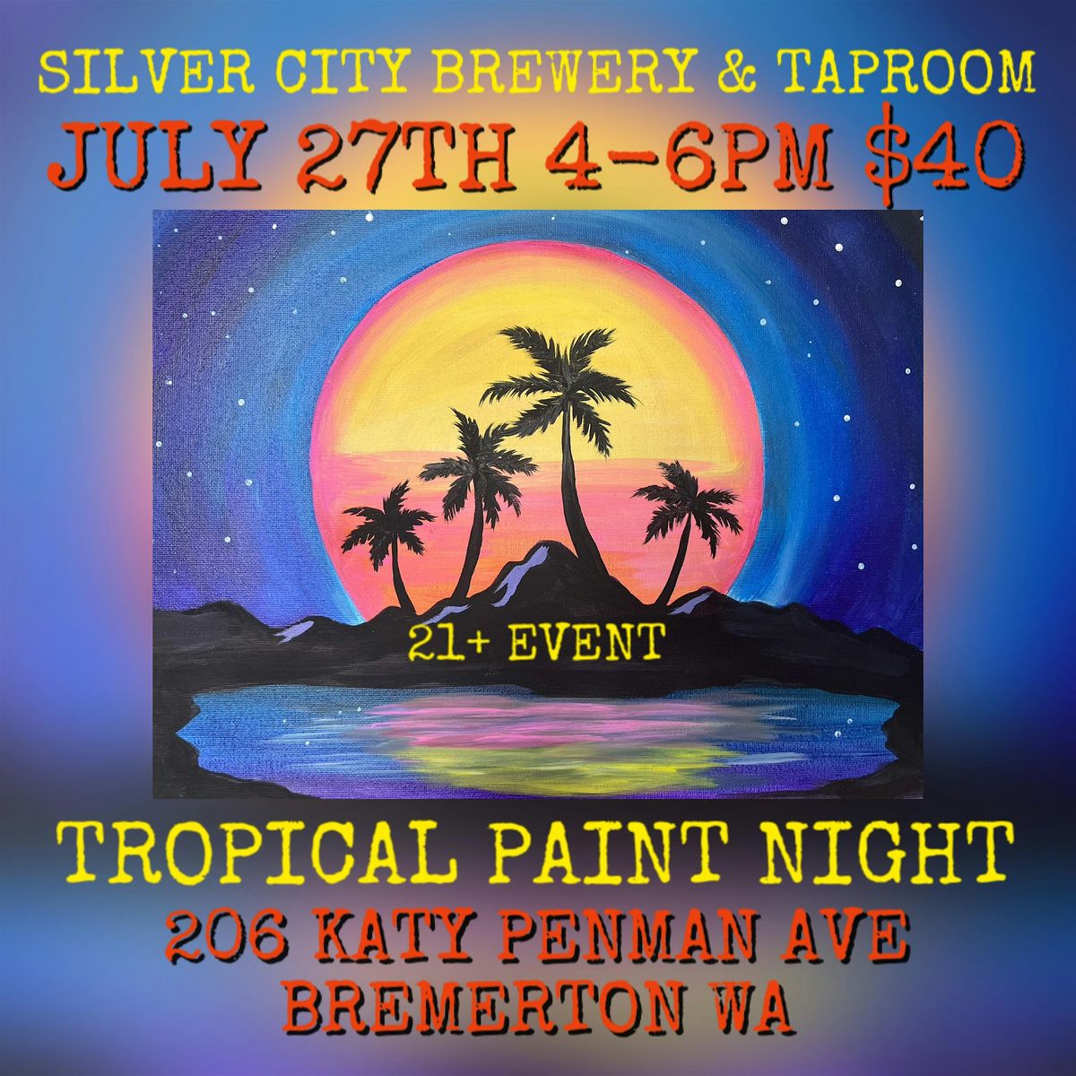 Tropical Paint Night, 28 July | Event in Bremerton | AllEvents