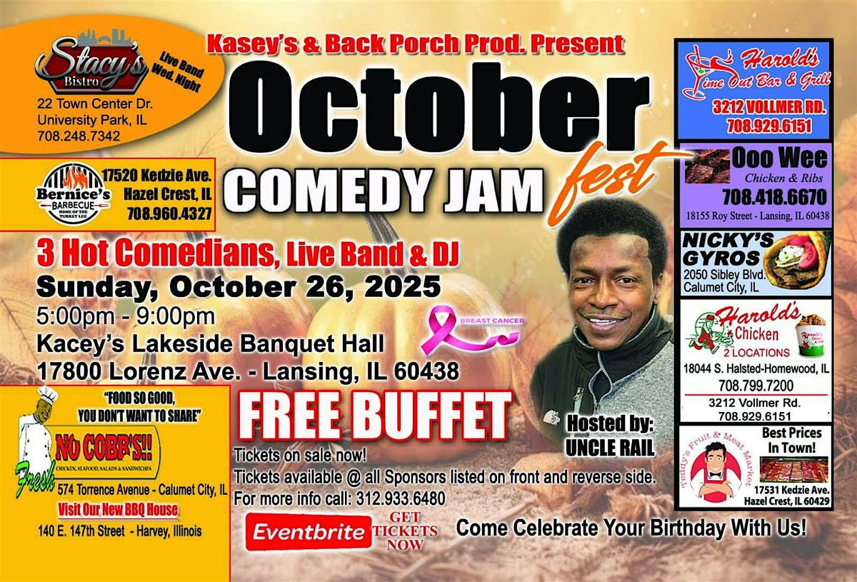 October Comedy Jam, 26 October | Event in Lansing | AllEvents