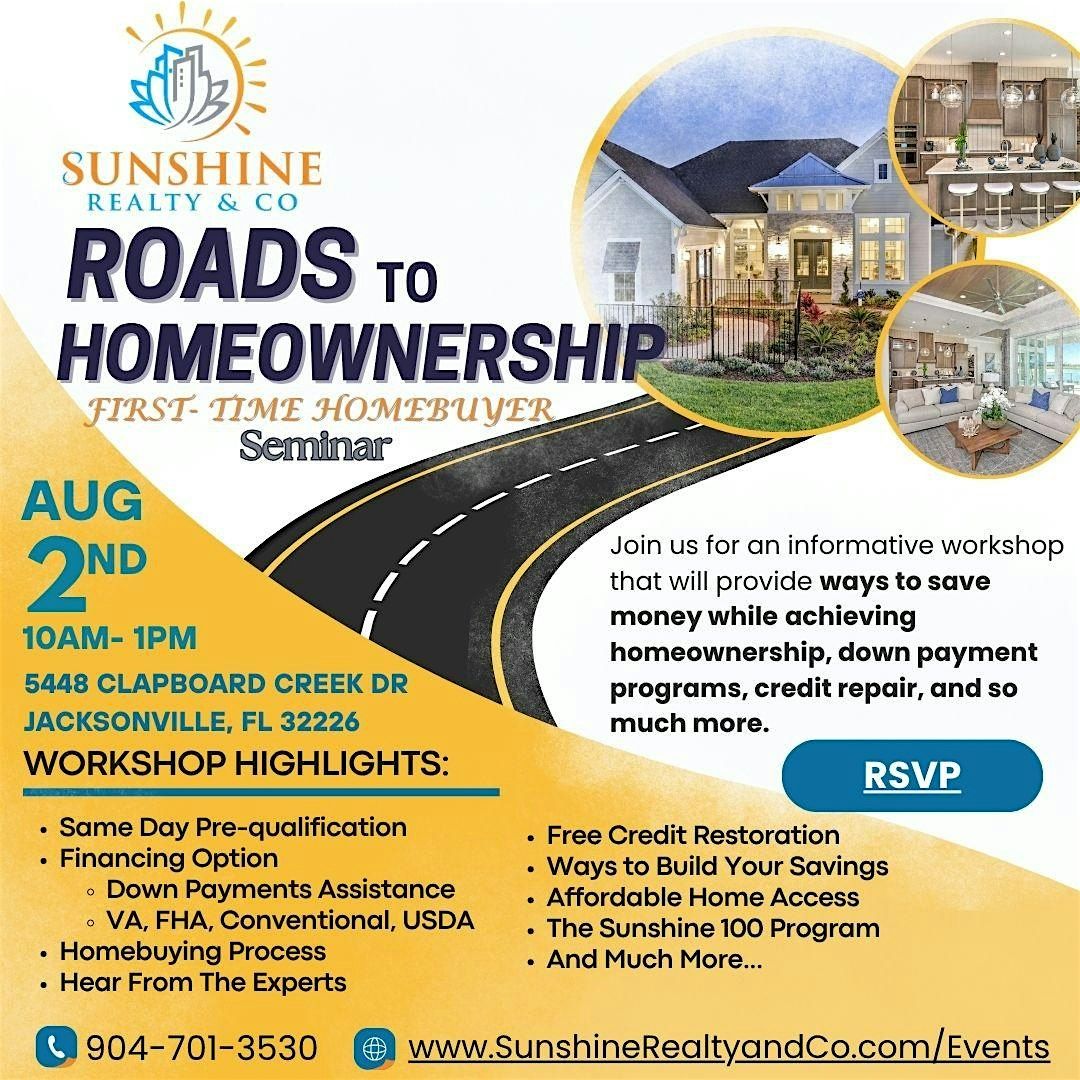 Road To Homeownership Workshop, 2 August | Event in Jacksonville | AllEvents