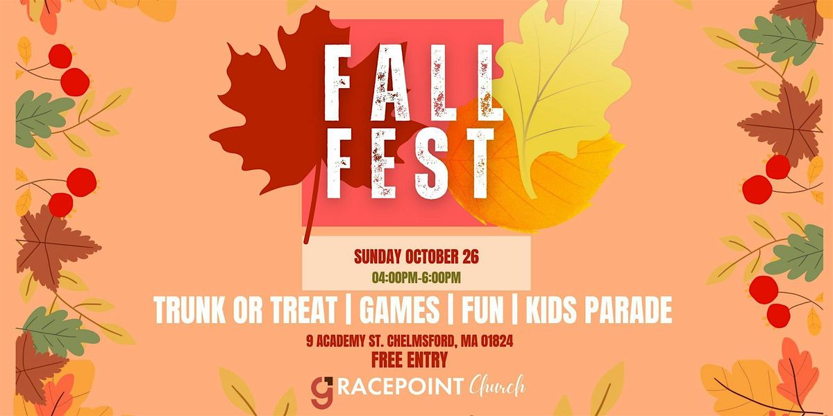 GracePoint 2025 Fall Fest, 26 October | Event in Chelmsford | AllEvents