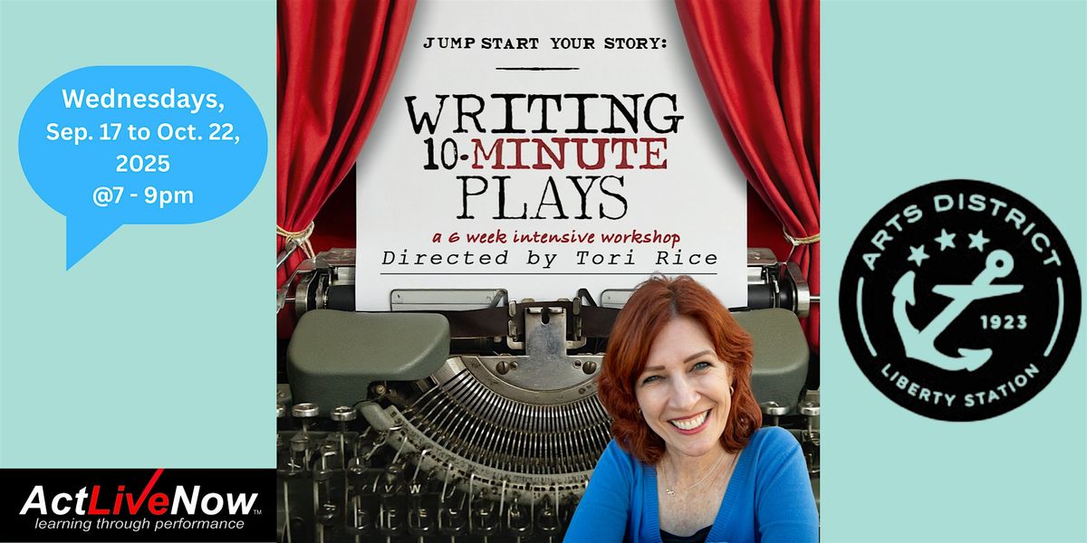"Writing 10-Minute Plays" Writers Workshop Fall 2025 Session, 17 September | Event in San Diego