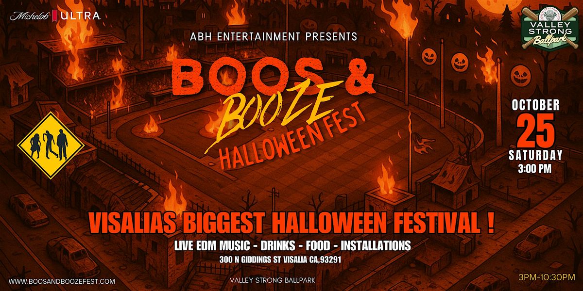 Boos & Booze Halloween Fest, 25 October | Event in Visalia | AllEvents