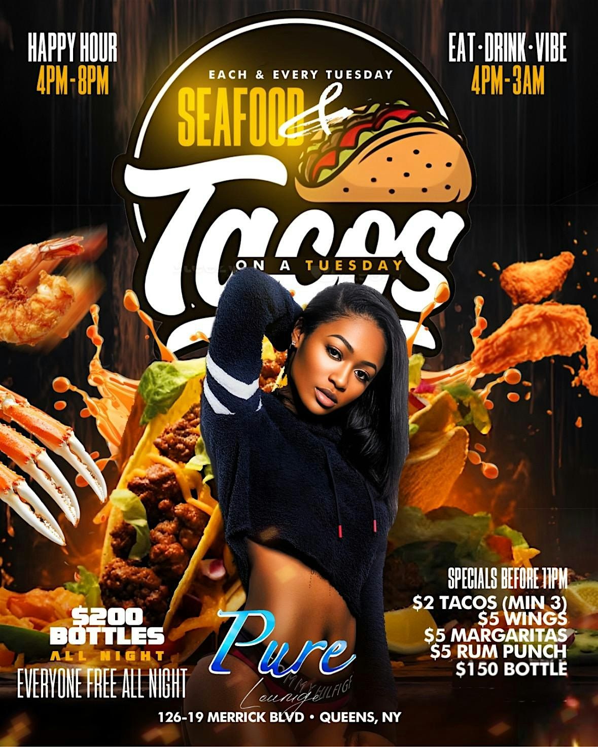 “SEAFOOD AND TACOS ON A TUESDAY” | Event in Queens | AllEvents