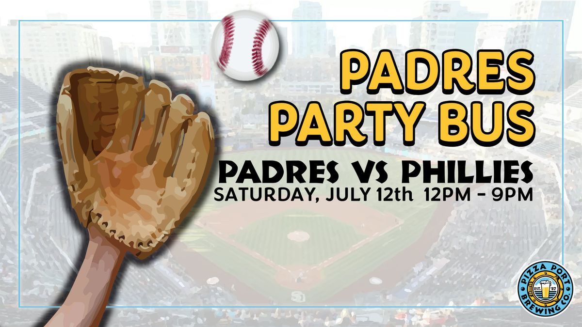 Pizza Port Padres Party Bus, 12 July | Event in Carlsbad | AllEvents